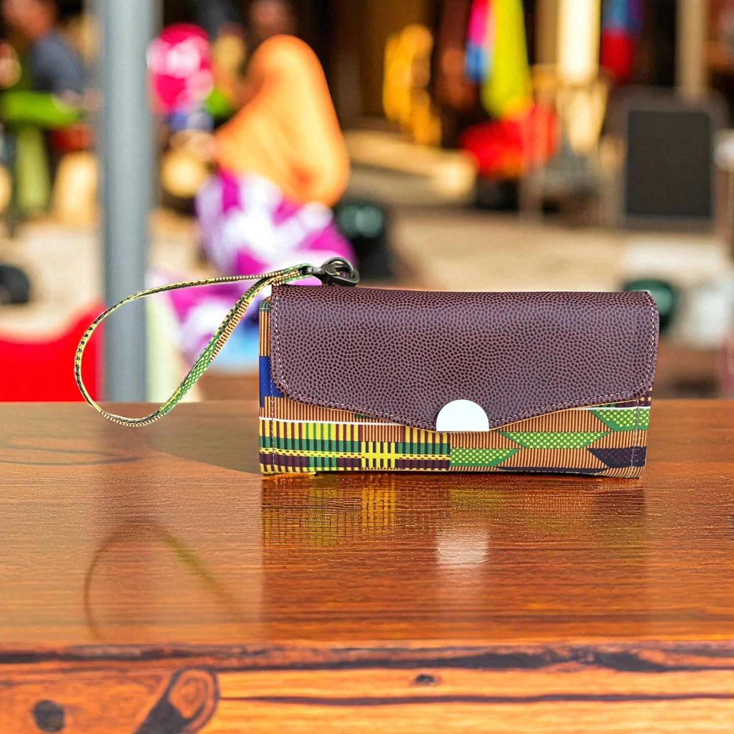 Kenti Print Necessary Clutch Wallet w/ Wristlet