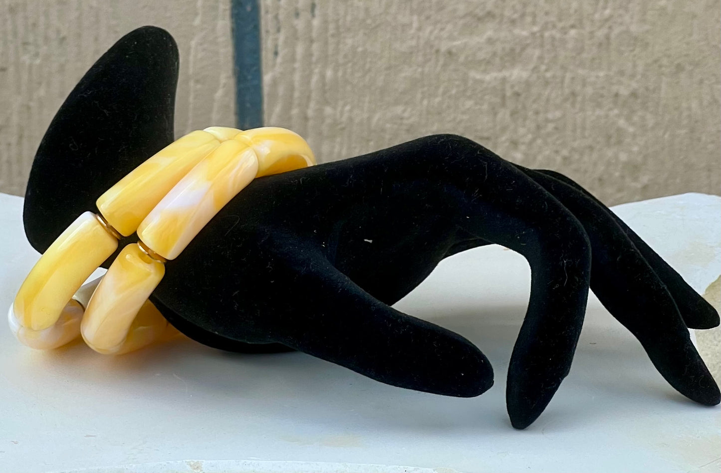 Yellow Resin Acrylic Bracelets