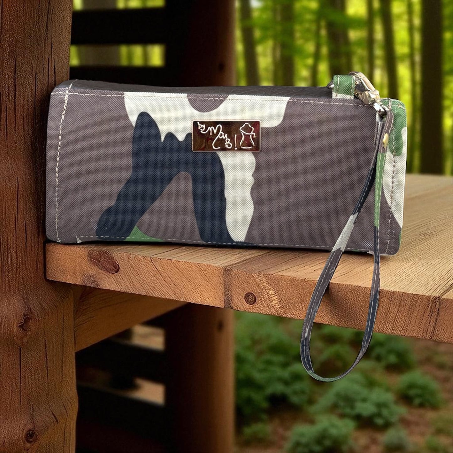 Camo Print Necessary Clutch Wallet w/ Wristlet