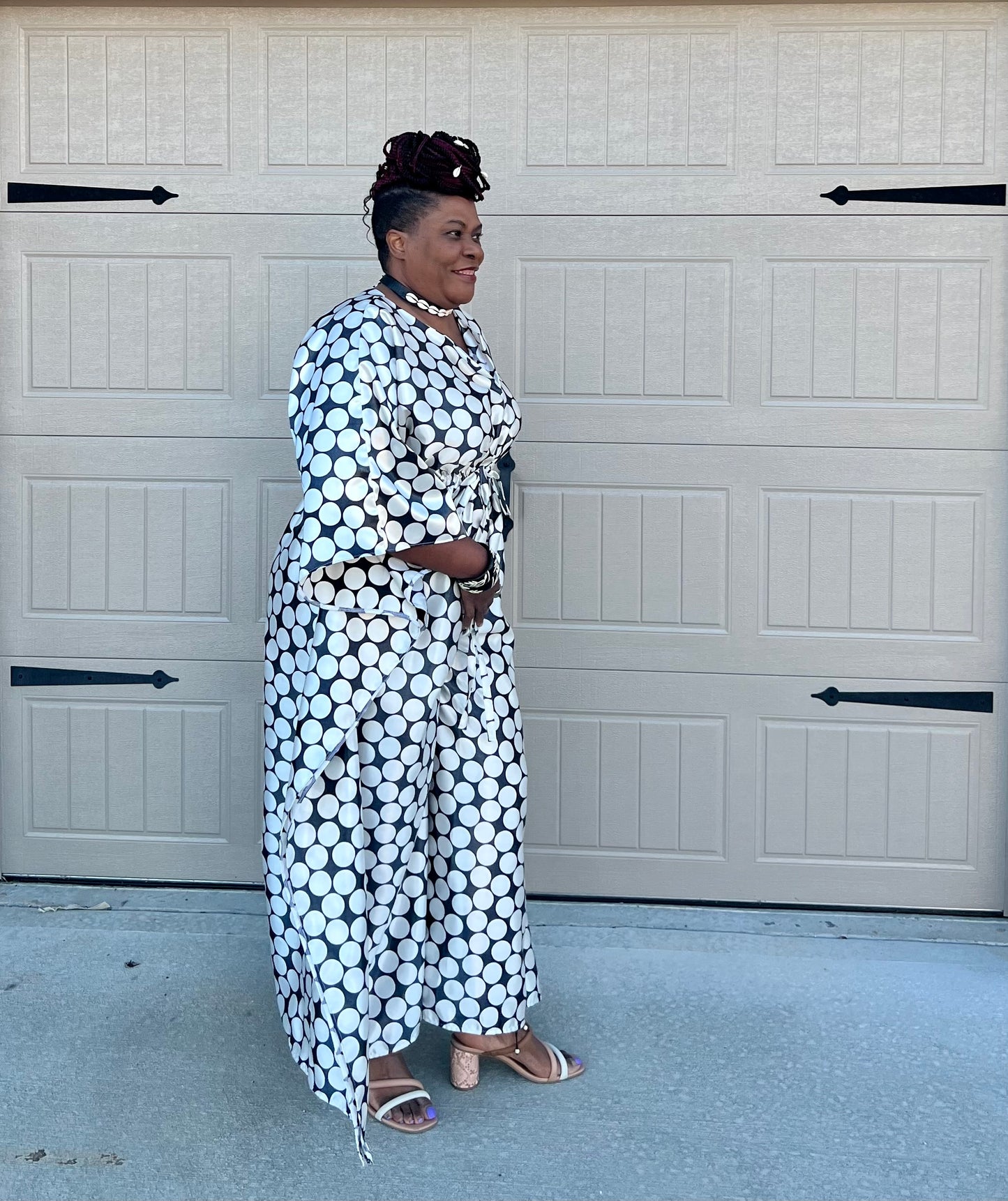 Milly B! Polka Dots Print Genysis Jumpsuit