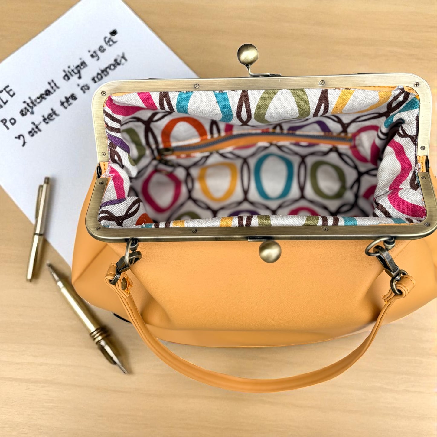 The Carmel Kiss-Lock Handbag – Custom Edition by Outfits & Accessories by Mai B! LLC