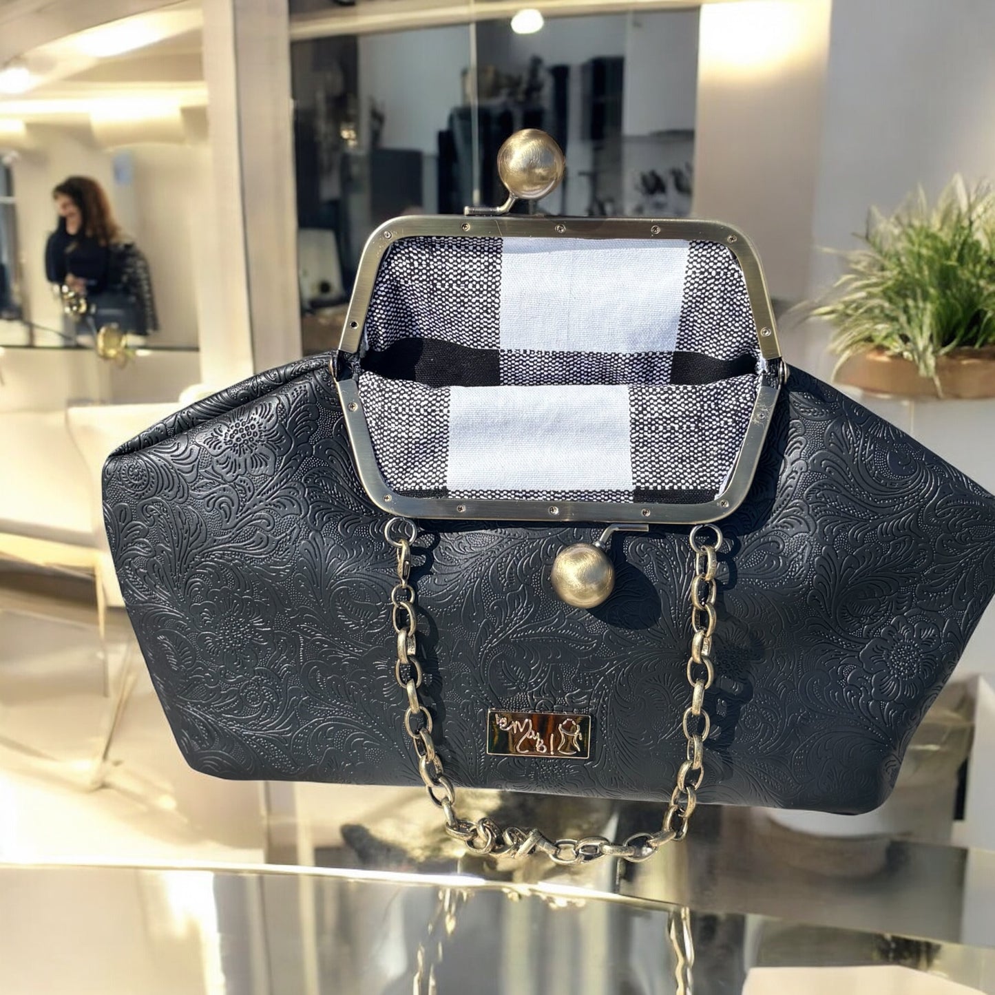 Vintage - Style KISS Lovk Clutch Embossed Vinyl Edition