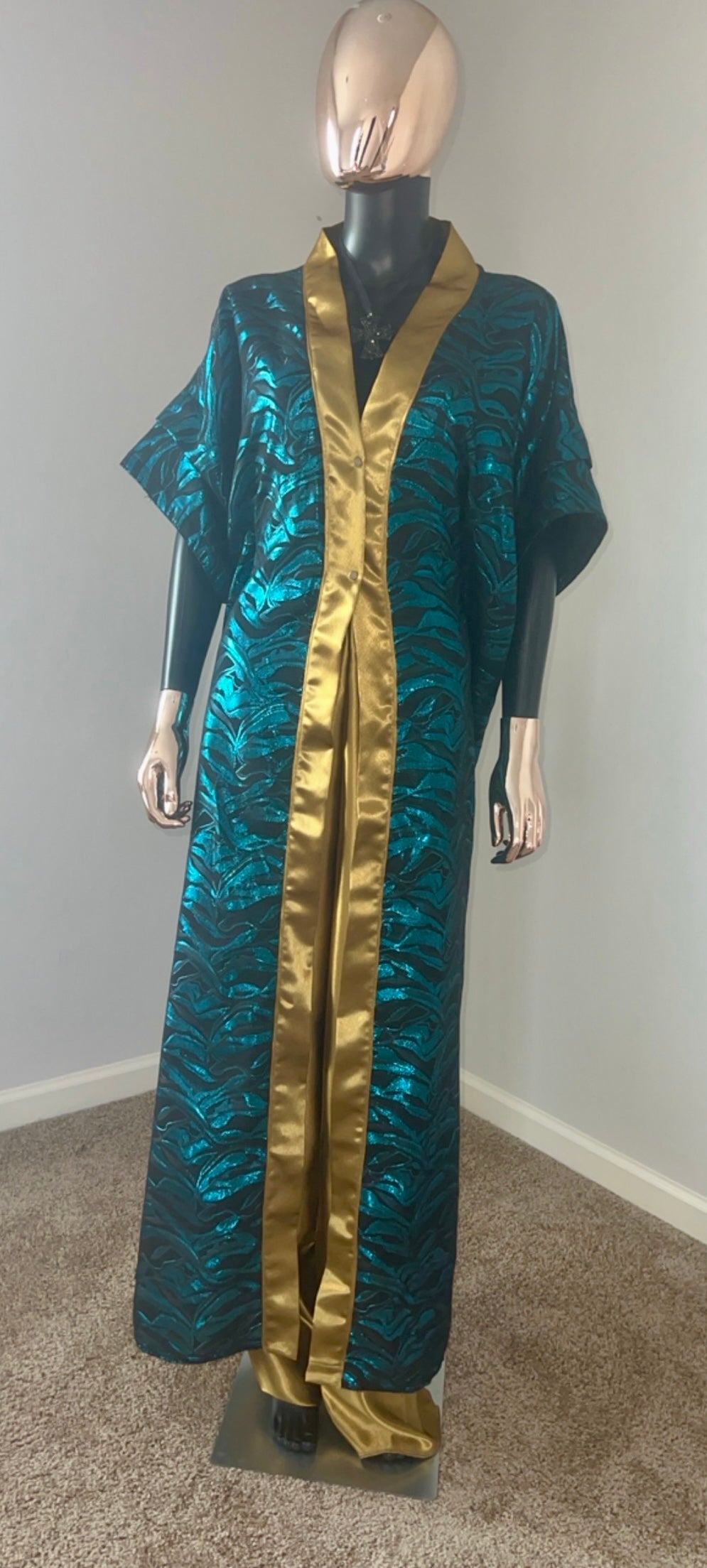Agbada Bubu Brocade Kimono w/ Pants