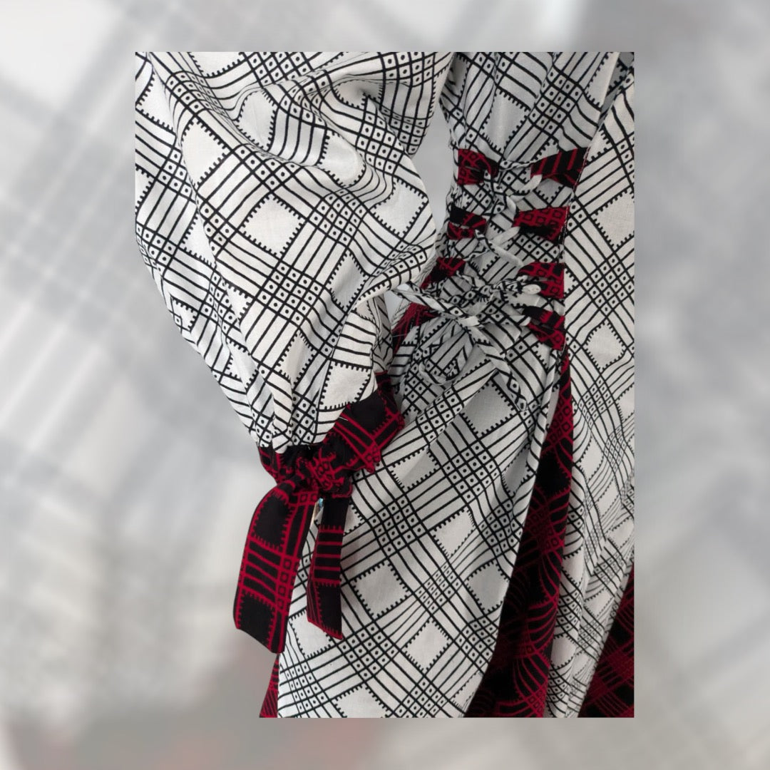 Ankara Geometric Patterns Wide Leg Jumpsuit