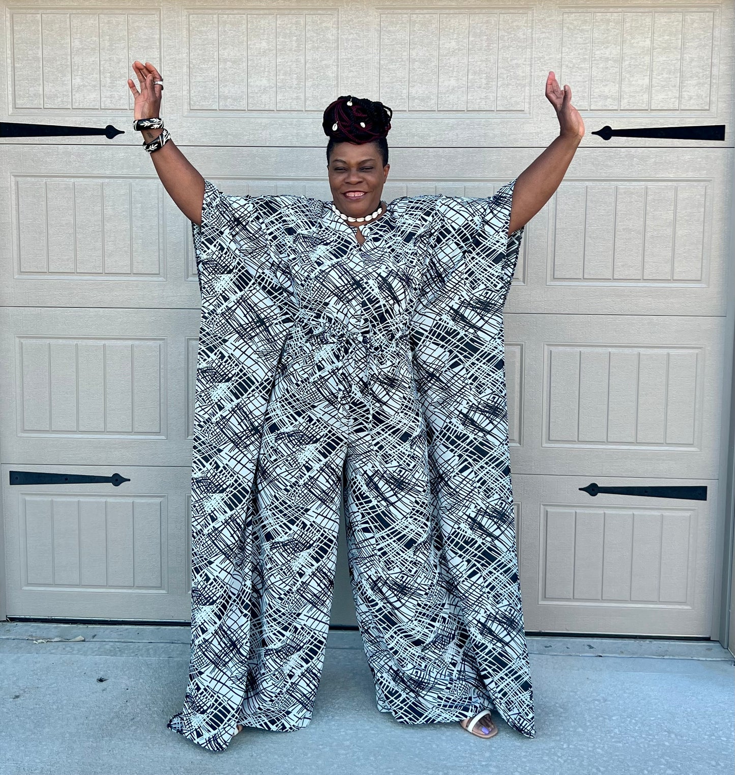 Milly B! Abstract Print Genysis Jumpsuit