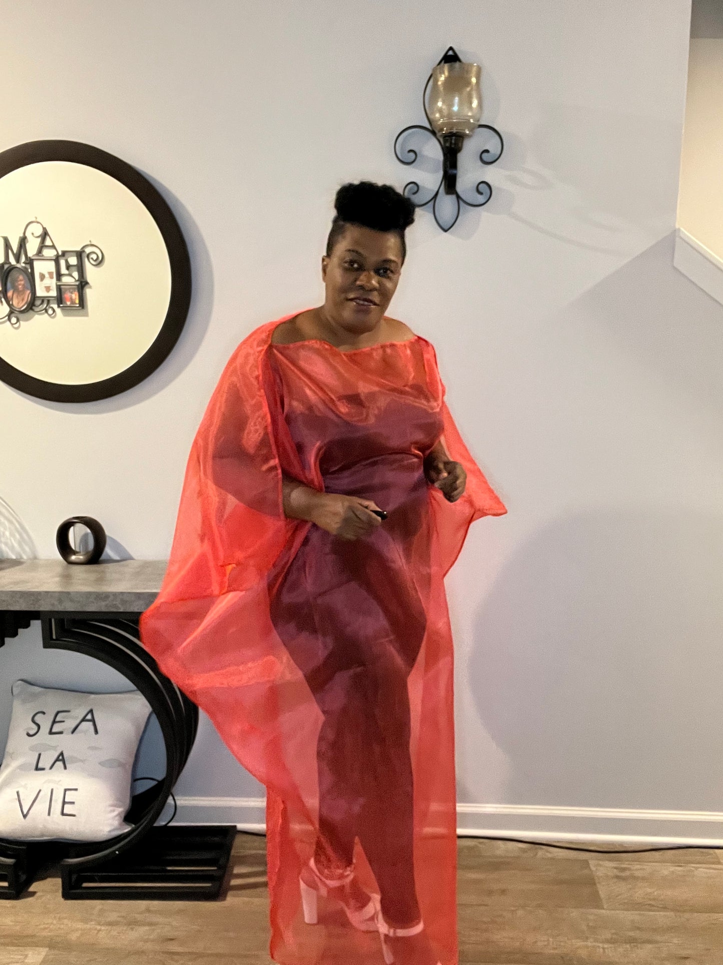 Bubu Kaftan Organza Off Shoulders Dress