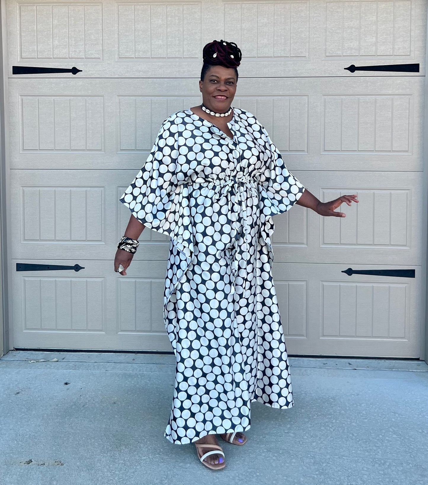 Milly B! Polka Dots Print Genysis Jumpsuit