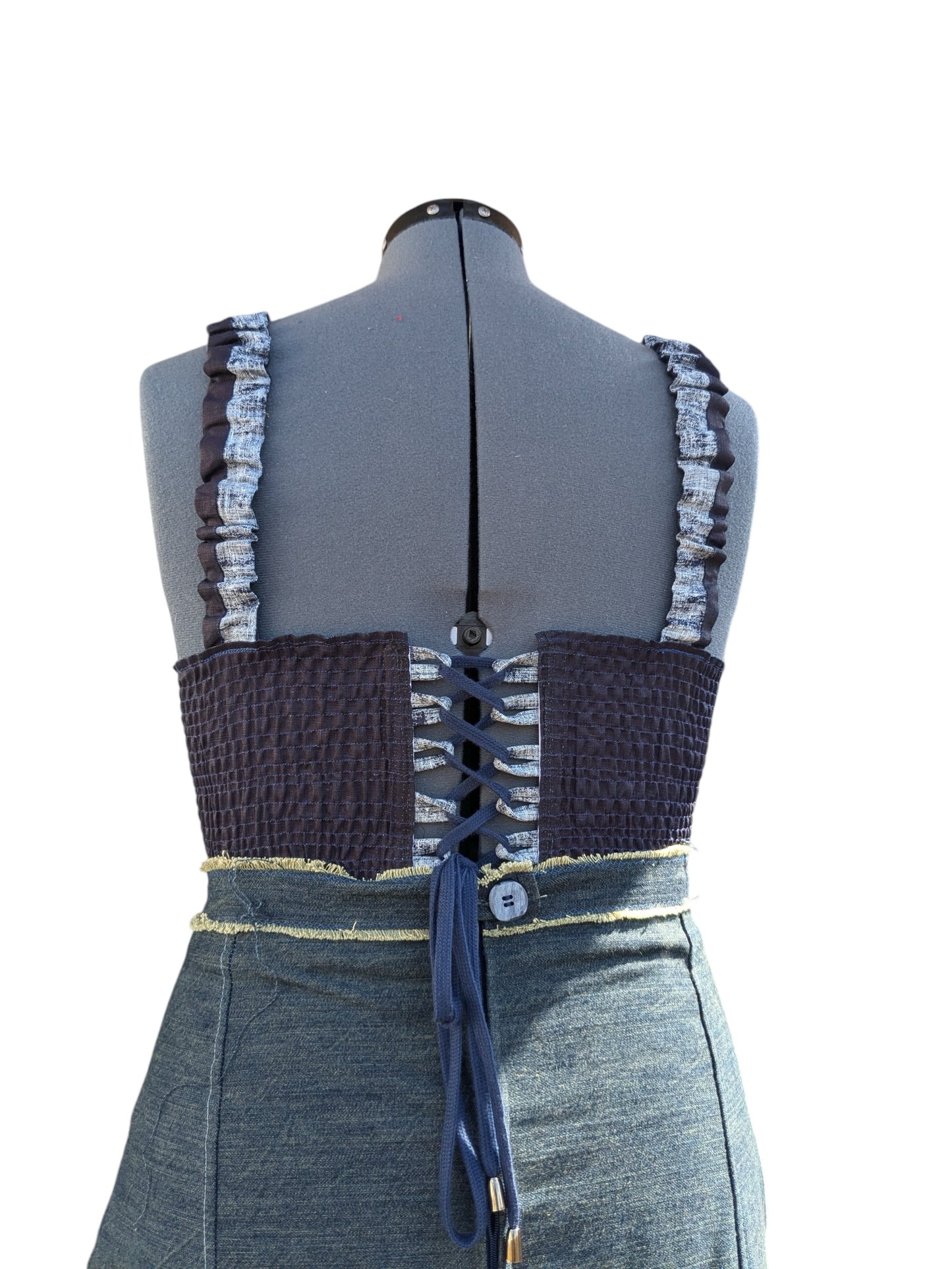3 piece Denim Skirt w/ Crop Jacket