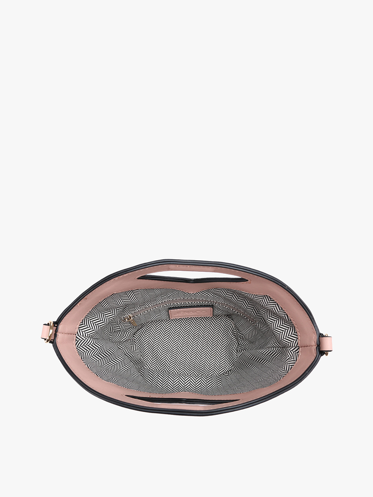 Ashlyn Snake-Textured Bucket Bag/Crossbody