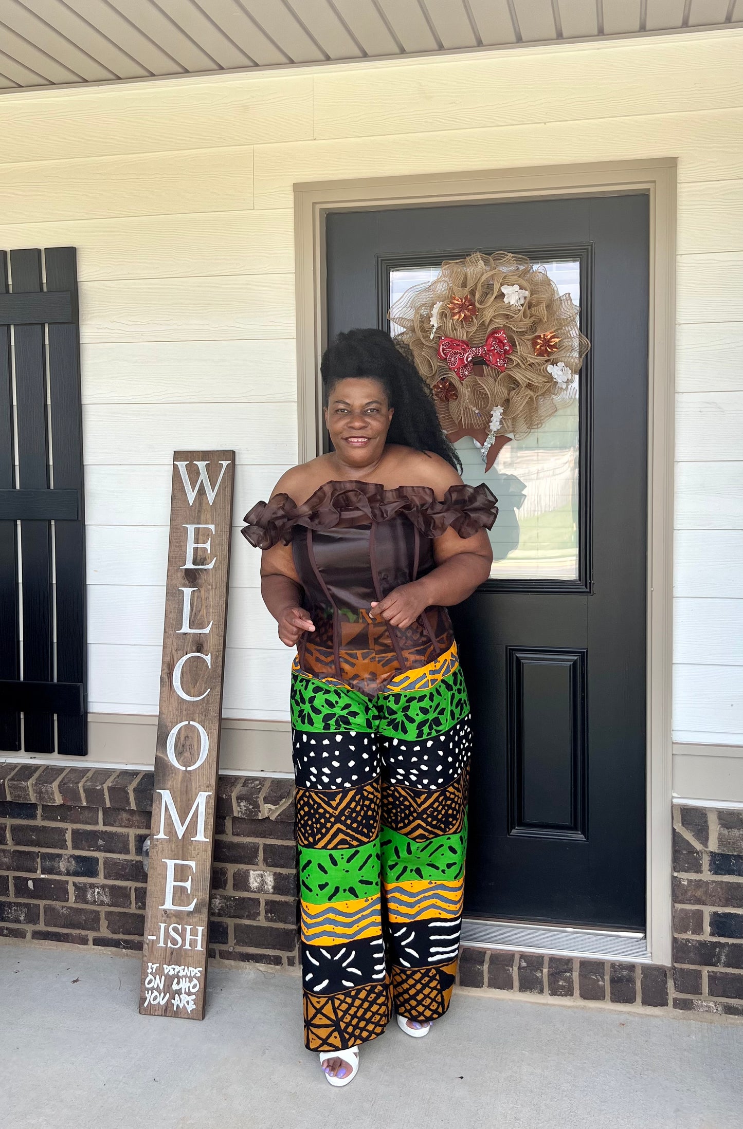 Mud Multi Print Wide leg Pants