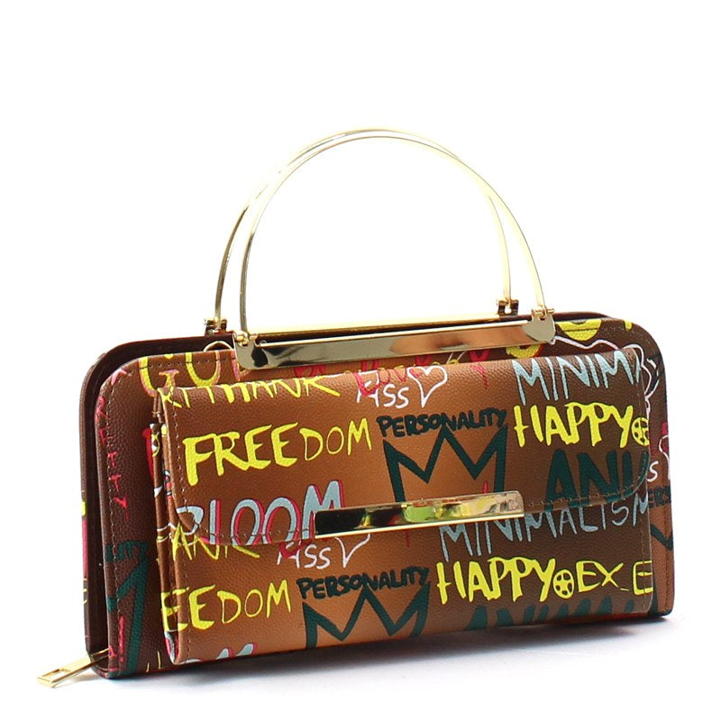 Walet w/Gold Tone Handles (Graffiti)