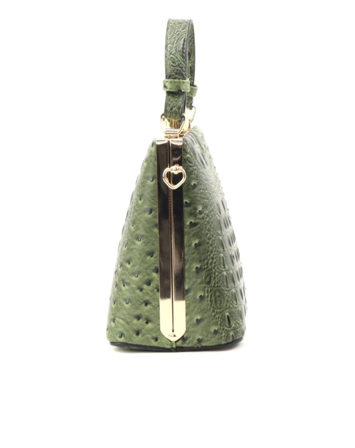 Jackie O: Jackie's O 50's Vintage Style Croc Bag (Olive Green)