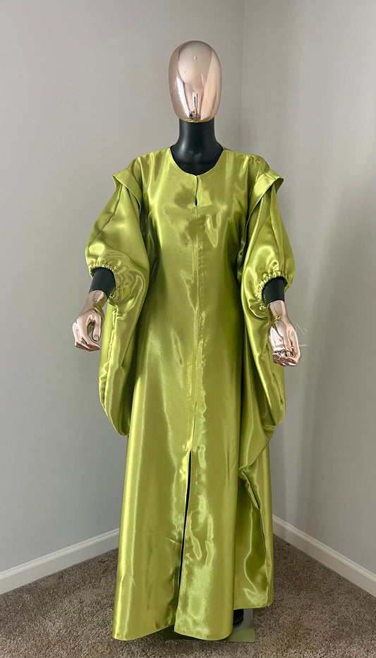 Bubu Kaftan Silk w/ Pleat on shoulders Dress