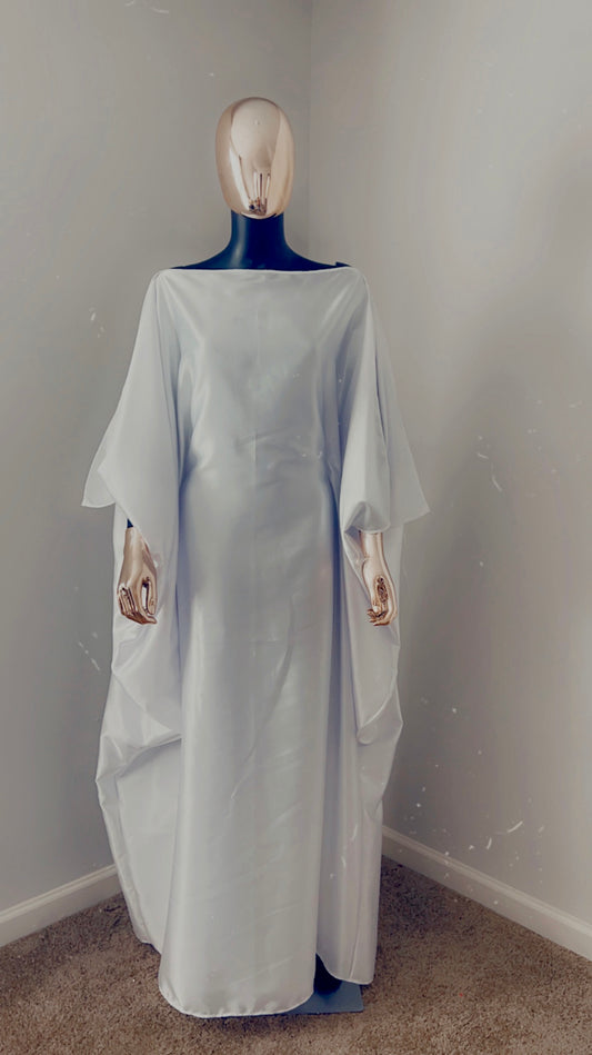 Bubu Kaftan Silk White Dress