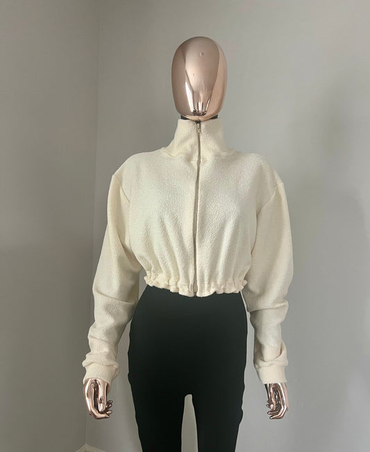Zipper Up Crop Top