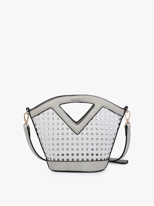 Ashlyn Rattan Bucket Bag/Crossbody