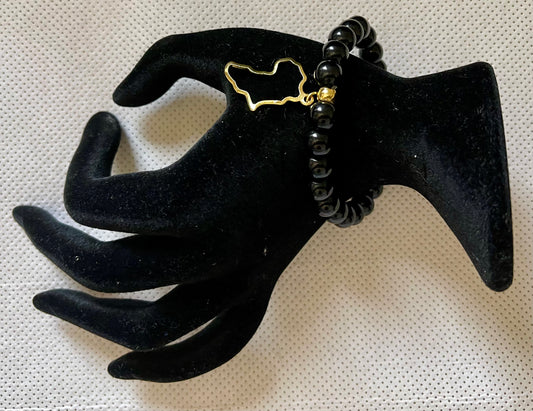Black Matte Onyx Beads Bracelet