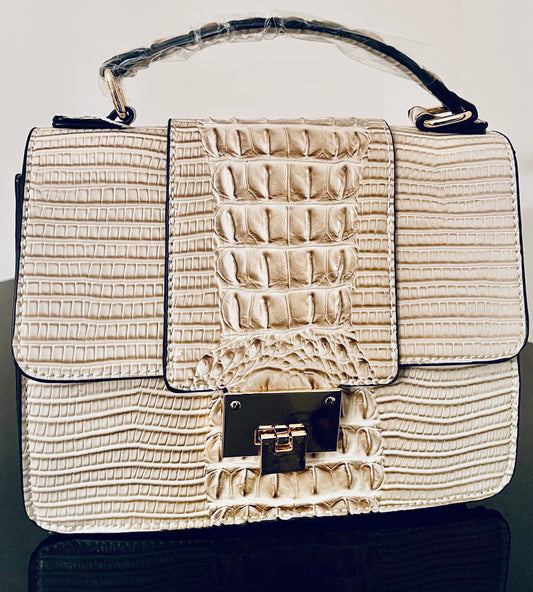 Croc Mini Chic  Tote (Beige)