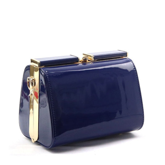 Jackie's O 60's Vintage Style Bag (Navy Blue)