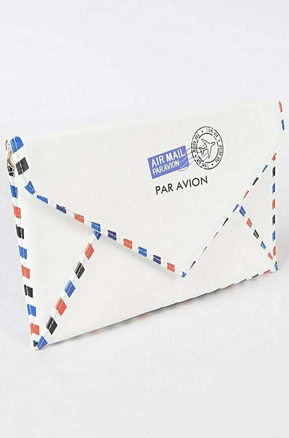 Par Avion Air Mail Envelope Clutch